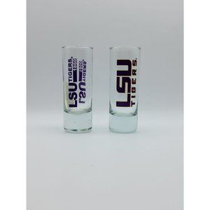 Pair of LSU Shot Glasses Louisiana State University Tigers